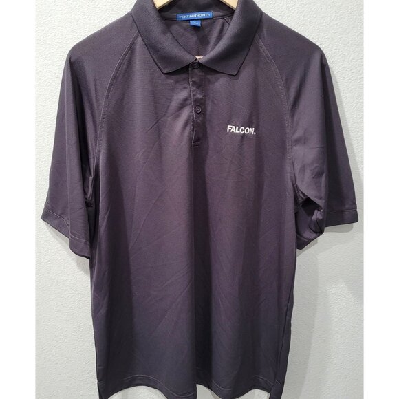 Mens Port Authority Falcon Gray Polo Work Golf Shirt Size L - Picture 1 of 11